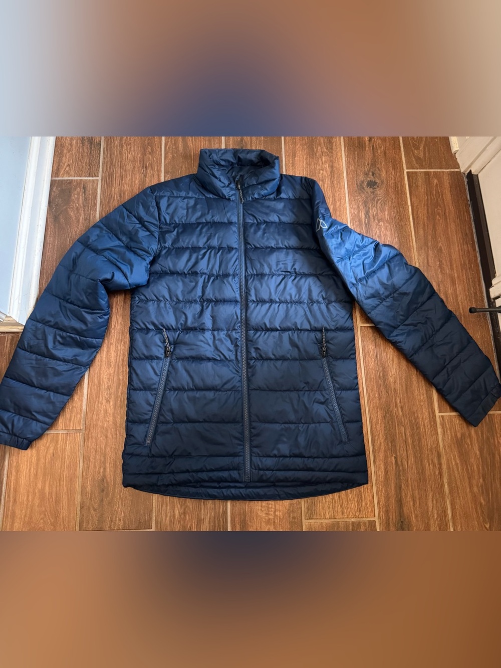 Alpine Design Men's Navy Quilted Puffer Jacket
